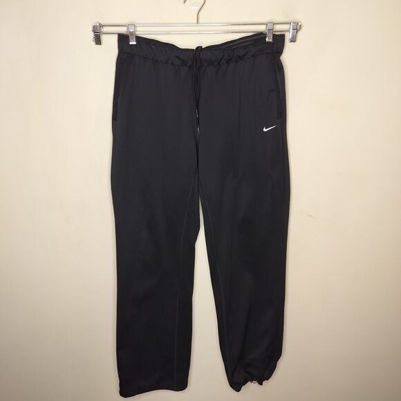 Nike Therma Fit Pants Mini Swoosh Wide Leg Sweatpants - Picture 1 of 8